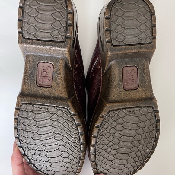 Sofft Hero Brown Cait Leather Clog Item #8612W size 7 1/2 - Picture 4 of 7